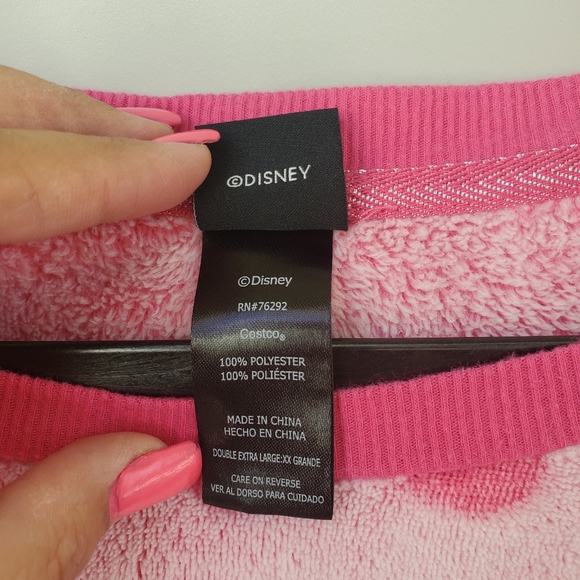 Disney Women's 2 piece fleece jogger pajama lounge set pink - Picture 5 of 11